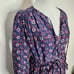 Xirena Laia Navy Rouge Star Flower / Floral Block Print Midi Dress