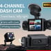 VAVUPO 4-Channel HD 1080P Dash Cam Kit - Wide-Angle, Adjustable Lens, Audio