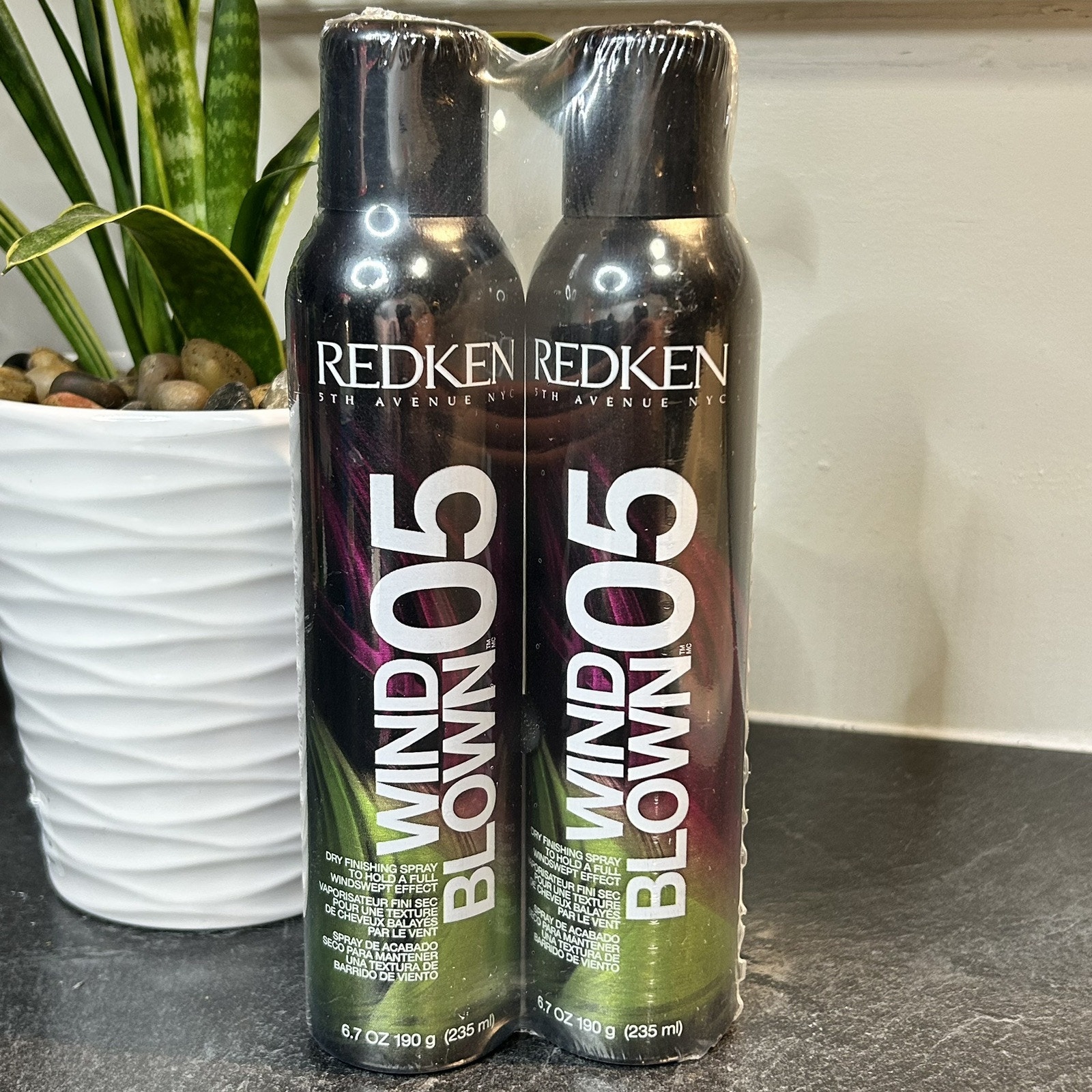 2- NEW Redken Wind Blown 05 Dry Finishing Spray 6.7 oz Sealed