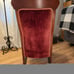 Antique Original Burgundy Victorian Rocking Chair