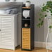Toilet Paper Holder Stand, Small Bathroom Storage Cabint 30''H-SAJDLK12D