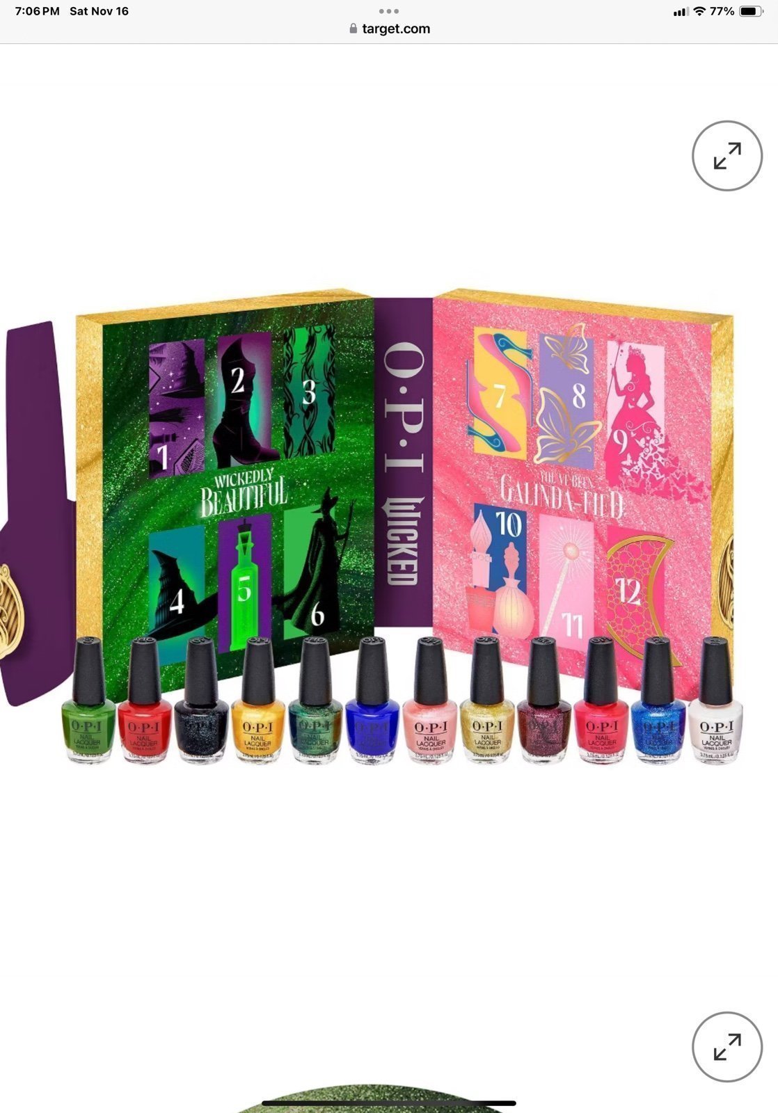 Brand new 12 set OPI nail polish from the movie wicked FIRM I paid 50+ tax