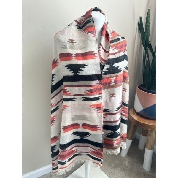 Aztec Print Scarf Wrap Accessory O/S