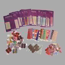 Huge Jamberry Lot 17 Whole Sheets, 17 Half Sheets, 43 Pedi Packs + MANY Loose