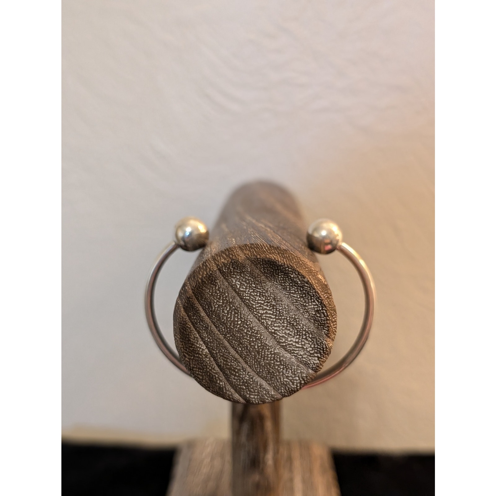 Taxco Mexico 925 Sterling Silver Cuff Ball End Bracelet