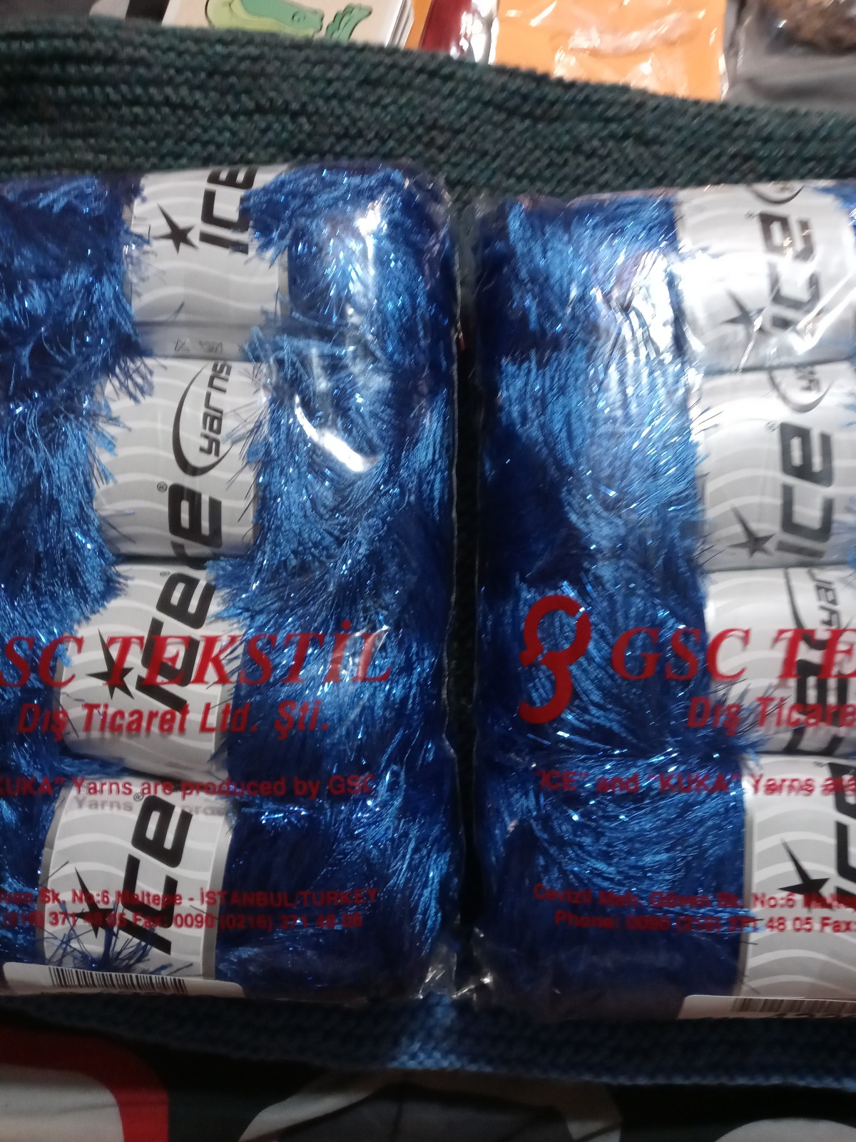 8 Ice Blue Dazzle Skeins