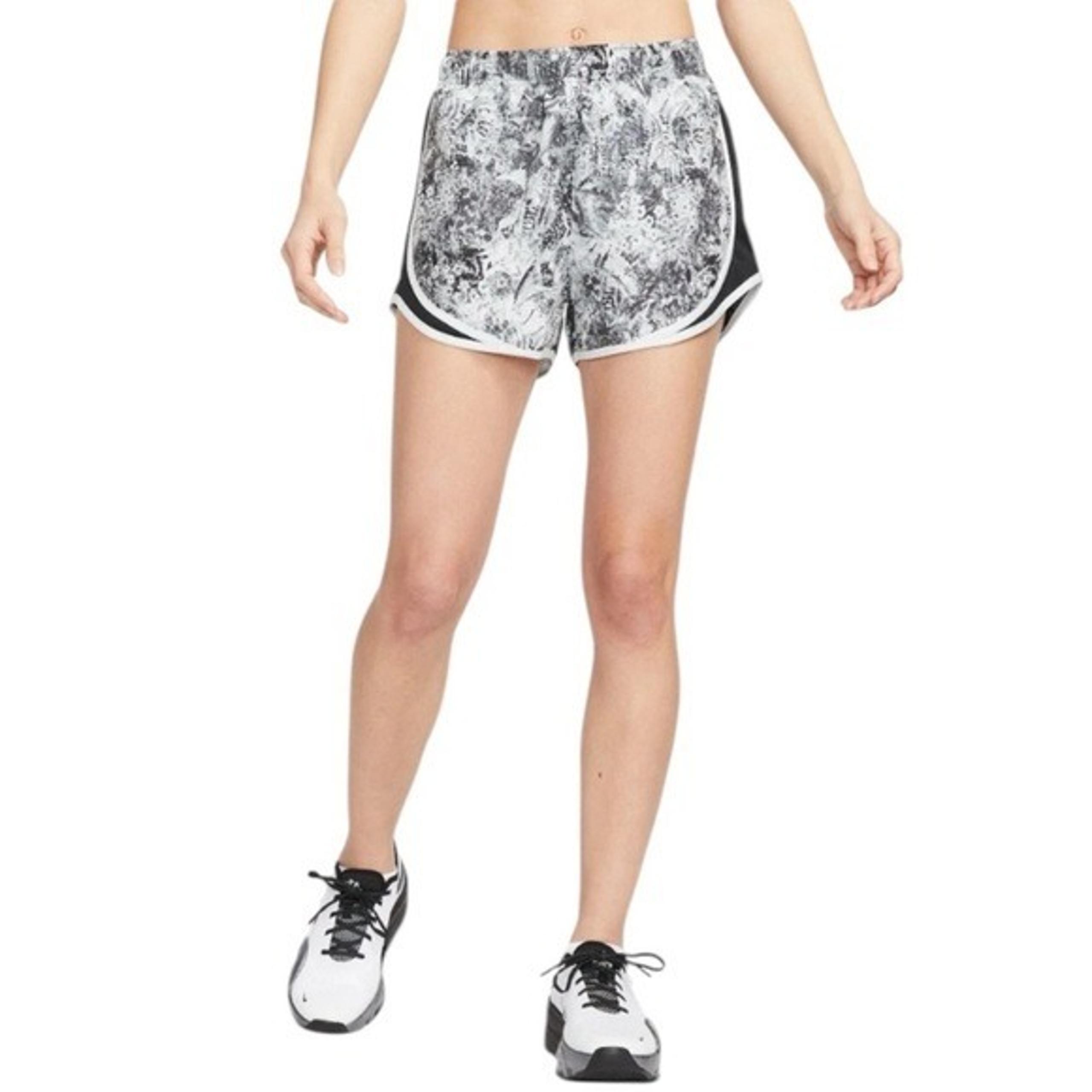 Nike Shorts Black White Grey Elastic Waist Liner Attached Athleisure Sz Small