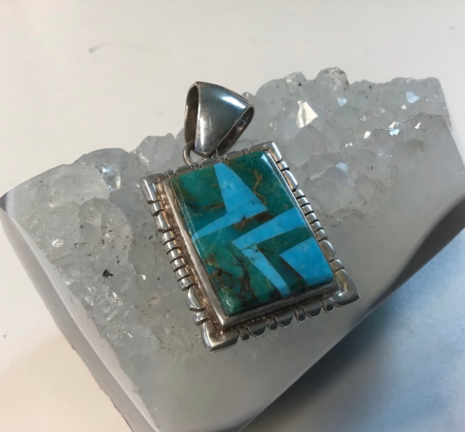 Sterling Turquoise Pendant