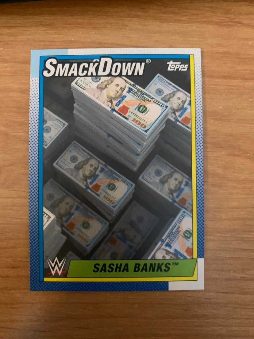 WWE Heritage Sasha Banks - Alternate Art RARE