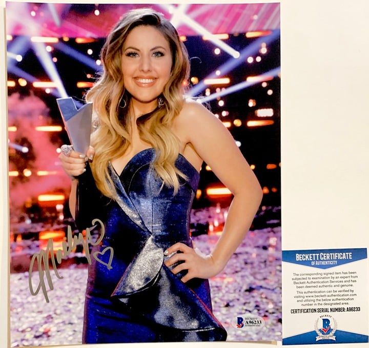 Maelyn Jarmon 2019 The Voice Winner Signed 8x10 Photo B Autograph BAS COA