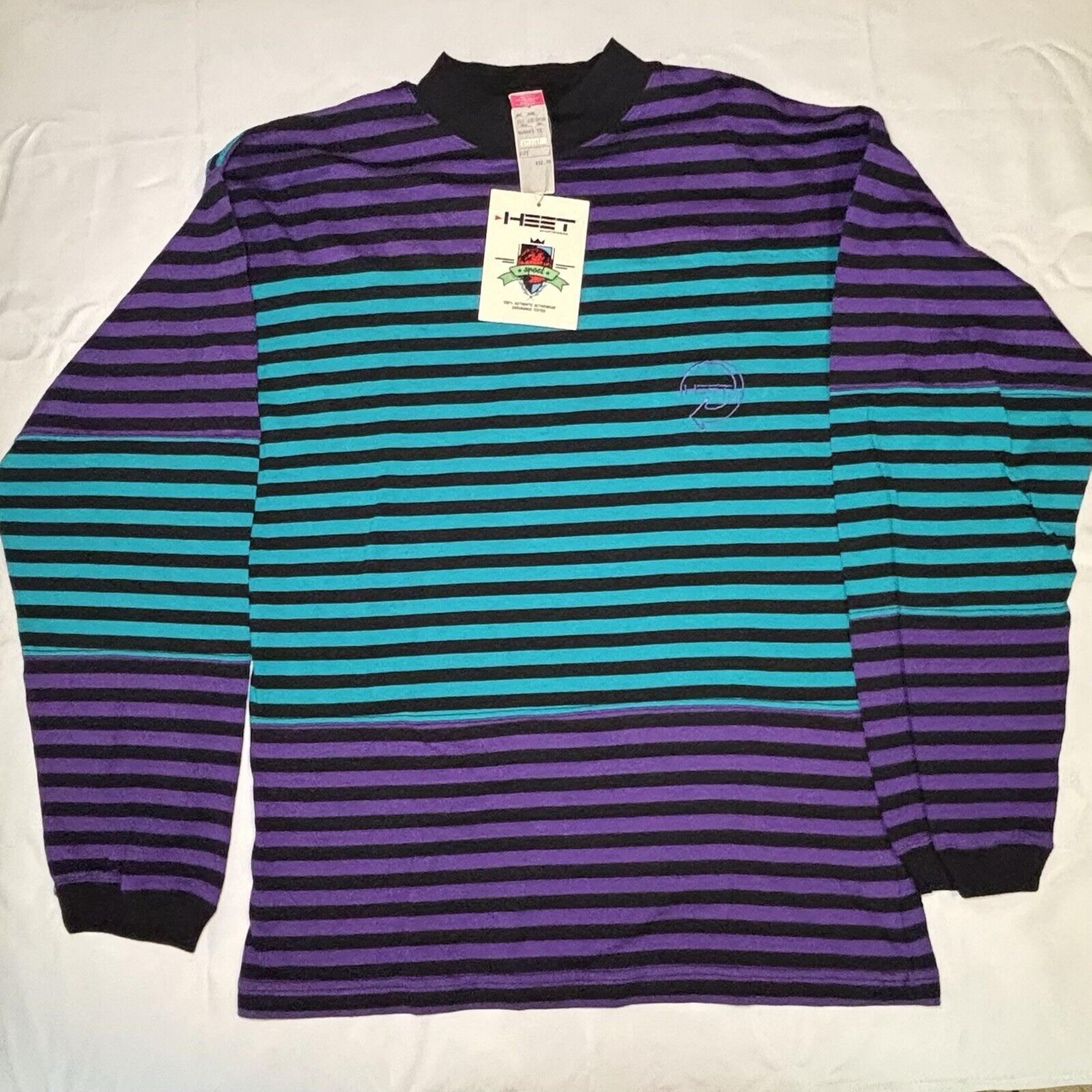 Vintage Sportswear Long Sleeve Striped Tee Men’s Size Small NWT READ - HEET