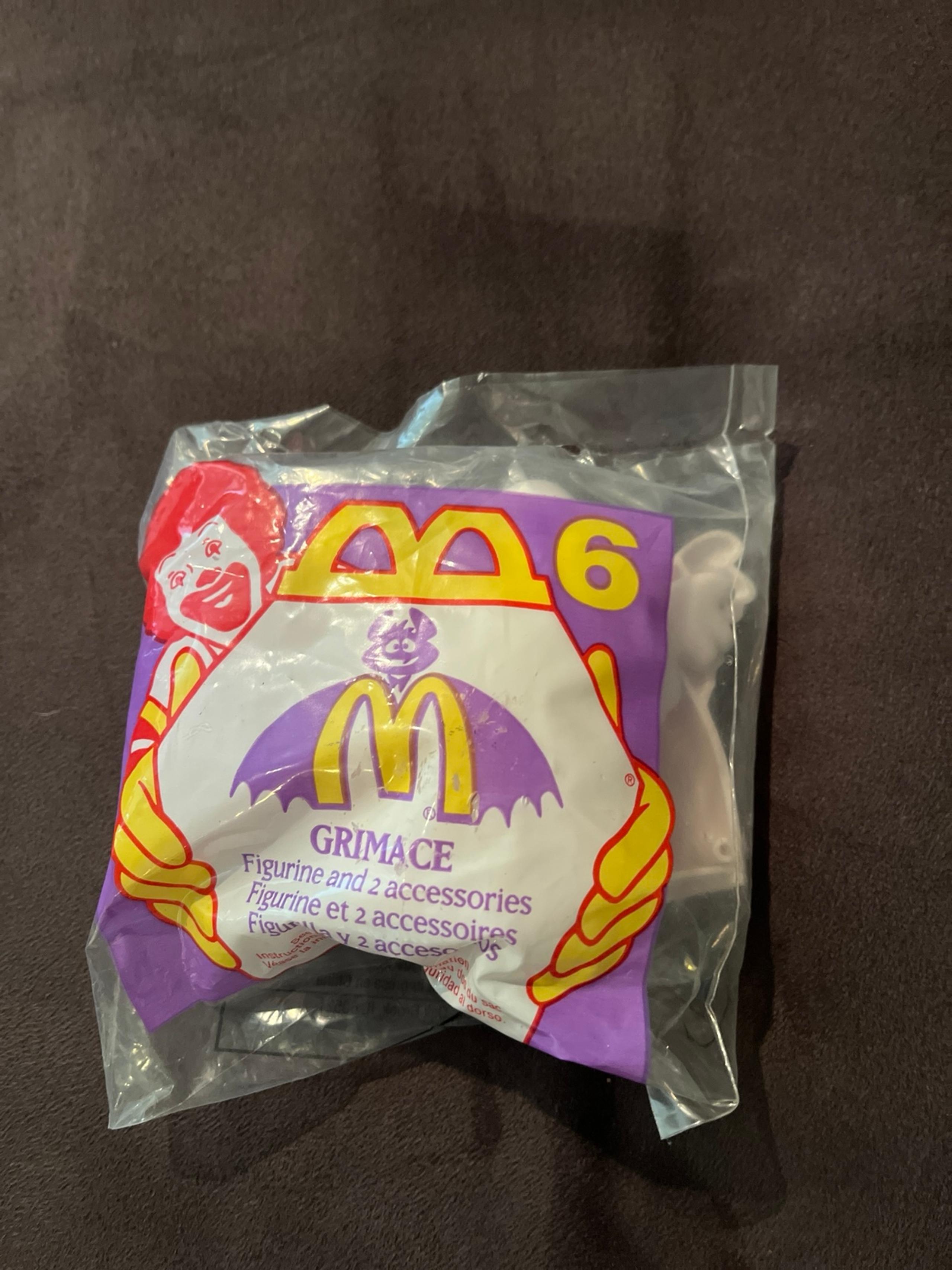 1995 Mc DONALD'S HALLOWEEN HAPPY MEAL TOY - GRIMACE GHOST VINTAGE SEALED NEW