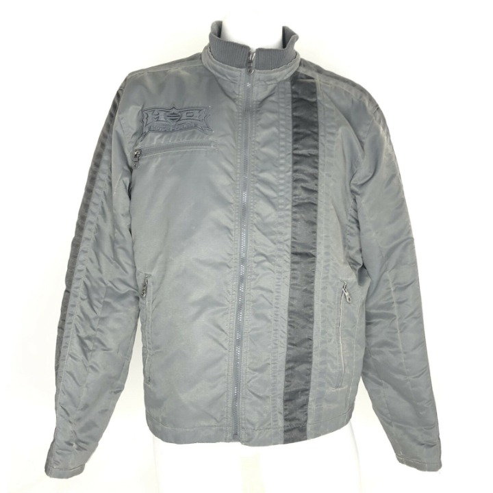 Harley Davidson Men's Fade Out Nylon Jacket 97506-12VM Cafe Racer Insulated M