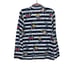 Tommy Bahama Lanai and Order 1/2 Snap Shirt Size S Island Navy Stripe Floral NEW