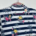 Tommy Bahama Lanai and Order 1/2 Snap Shirt Size S Island Navy Stripe Floral NEW