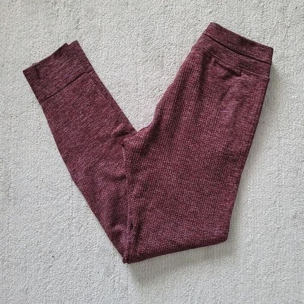 Lululemon Engineered Warmth Jogger Size 4 in Mulled Wine / Pink Taupe / Black