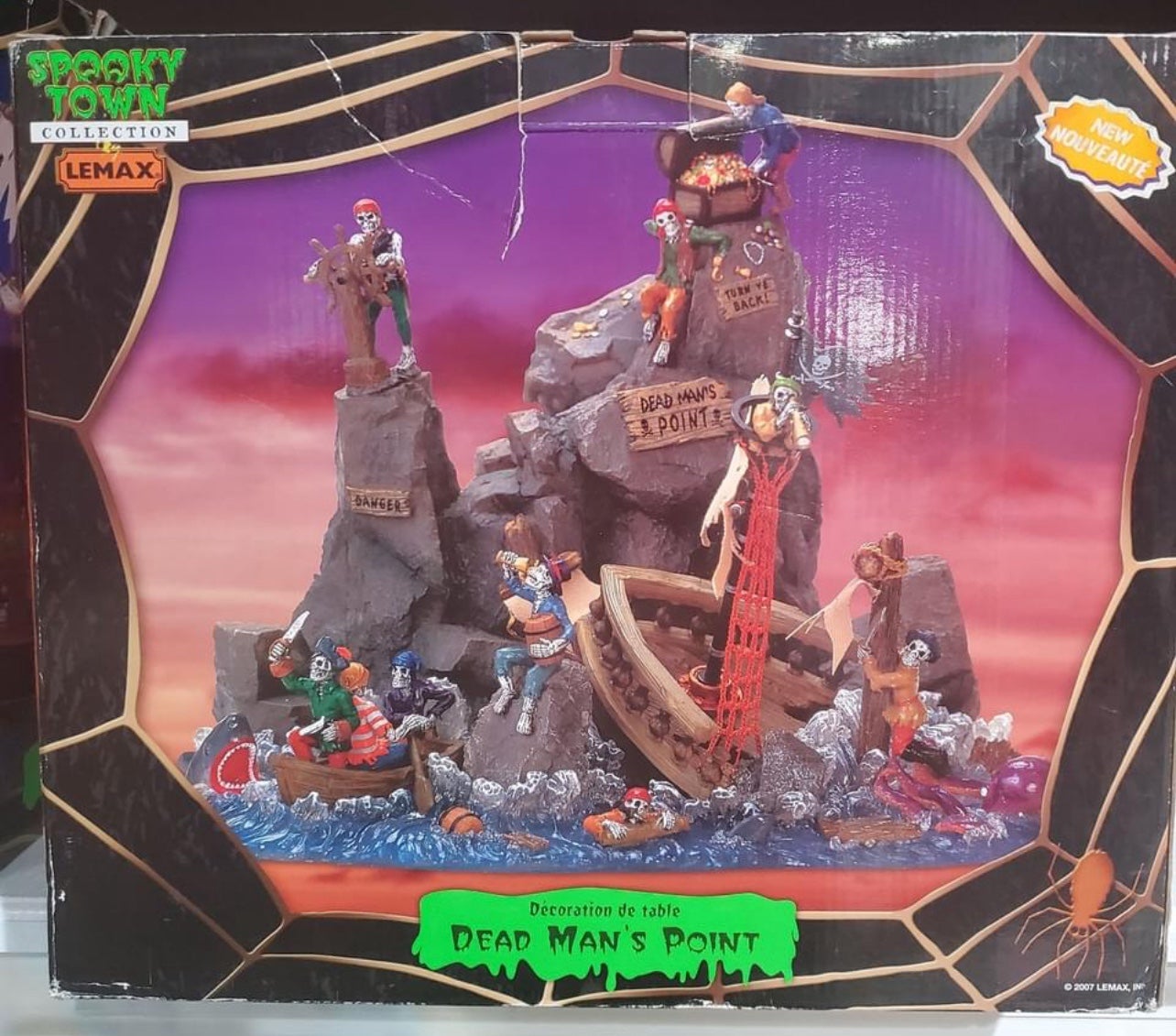 Lemax Spooky Town DEAD MANS POINT Halloween Pirates Collection with original box