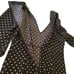 Zara Black White Polka Dot cropped Leg Jumpsuit V-neck Long Sleeve size S NWOT