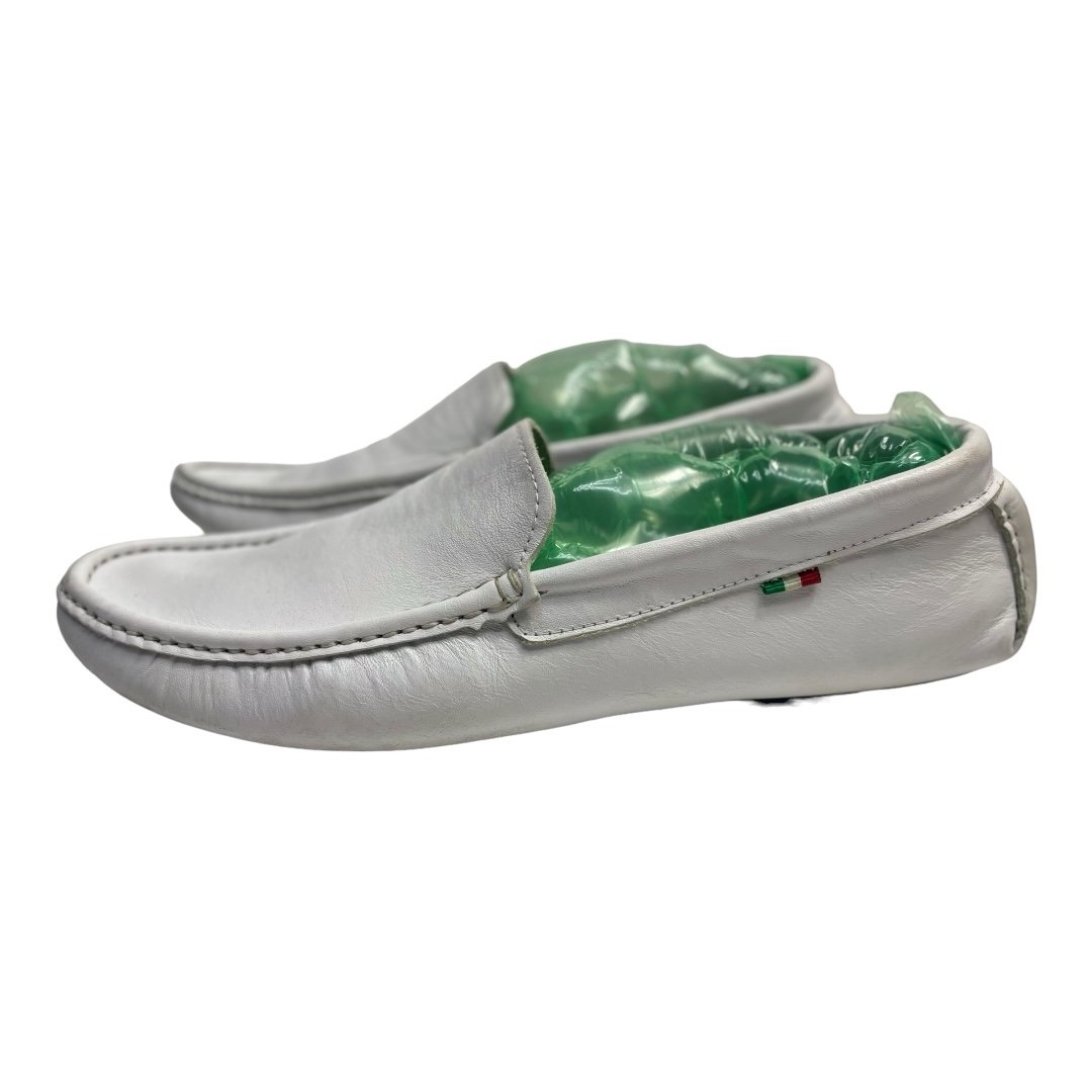 Carro Positano White Leather Loafer/Moccasin made Italy Men’s US 9.5-10 EU 42