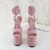 Size 11 Flamingo 891 Pink Vegan Suede 8 High Heels Ankle Cuff Platform Shoes
