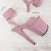 Size 11 Flamingo 891 Pink Vegan Suede 8 High Heels Ankle Cuff Platform Shoes
