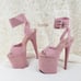 Size 11 Flamingo 891 Pink Vegan Suede 8 High Heels Ankle Cuff Platform Shoes