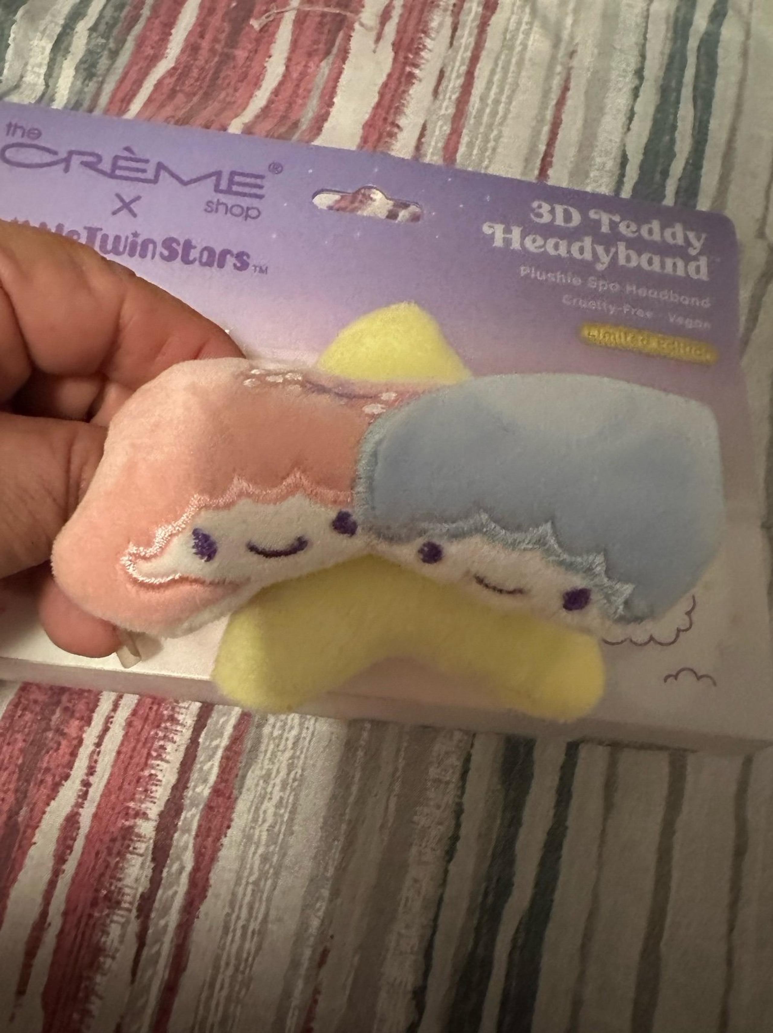 Crème Twin Stars 3d Teddy headband