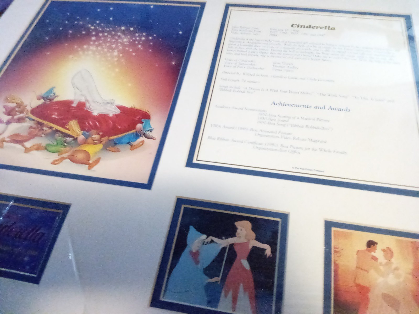 Walt Disney's Cinderella Limited Edition 1 of 1500 collectors series posterboard