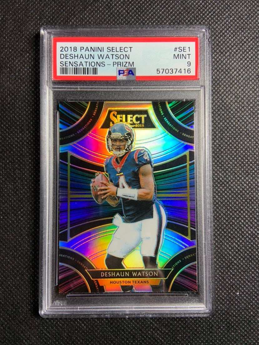 2018 Panini Select Sensations Prizm Deshaun Watson #SE-1 PSA 9 Mint Texans