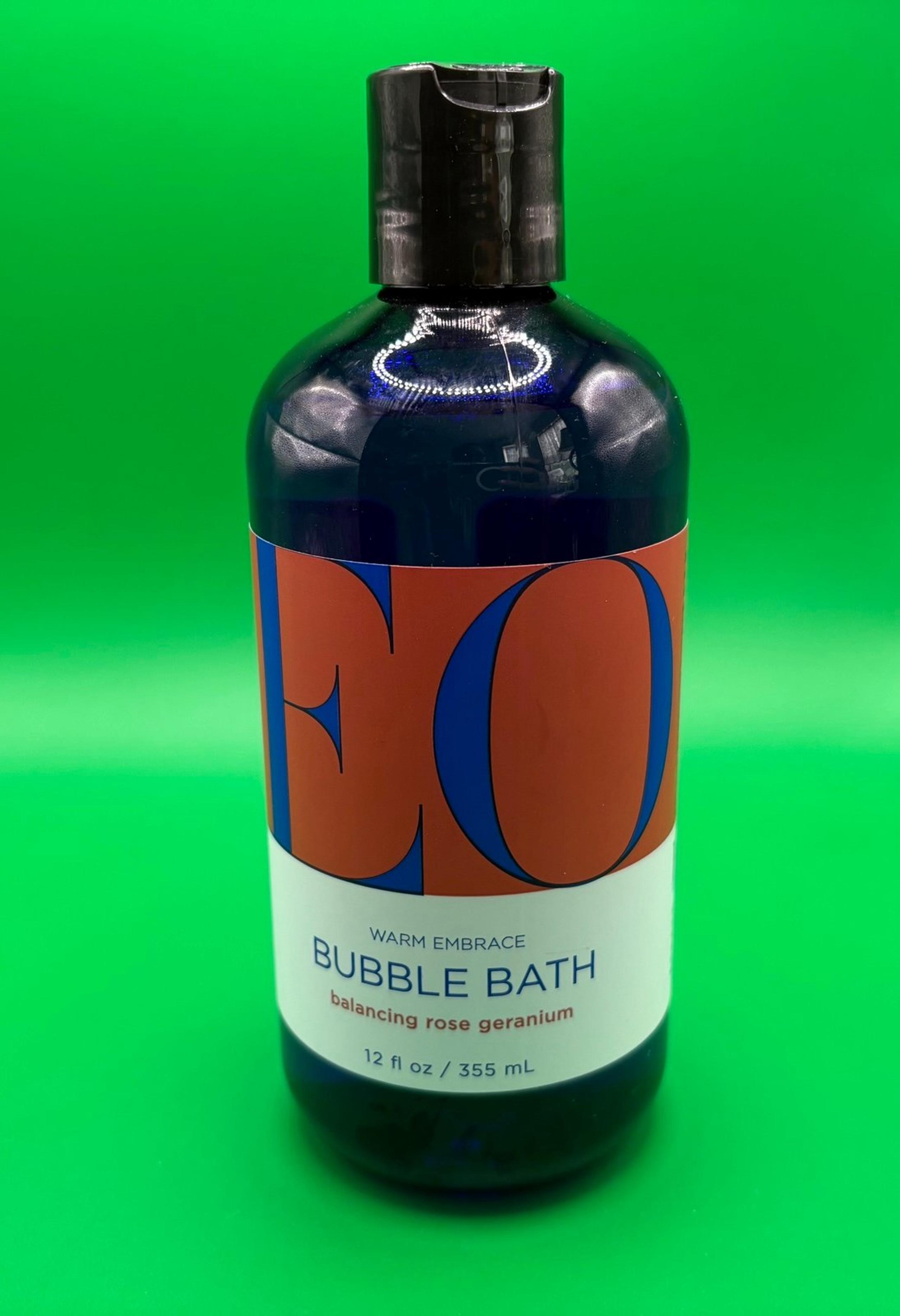 EO Bubble Bath, 12 Ounce (Pack of 1), Rose Geranium, Plant-Based,