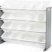 Wood Toy Storage Organizer, Extra Large, Grey/White