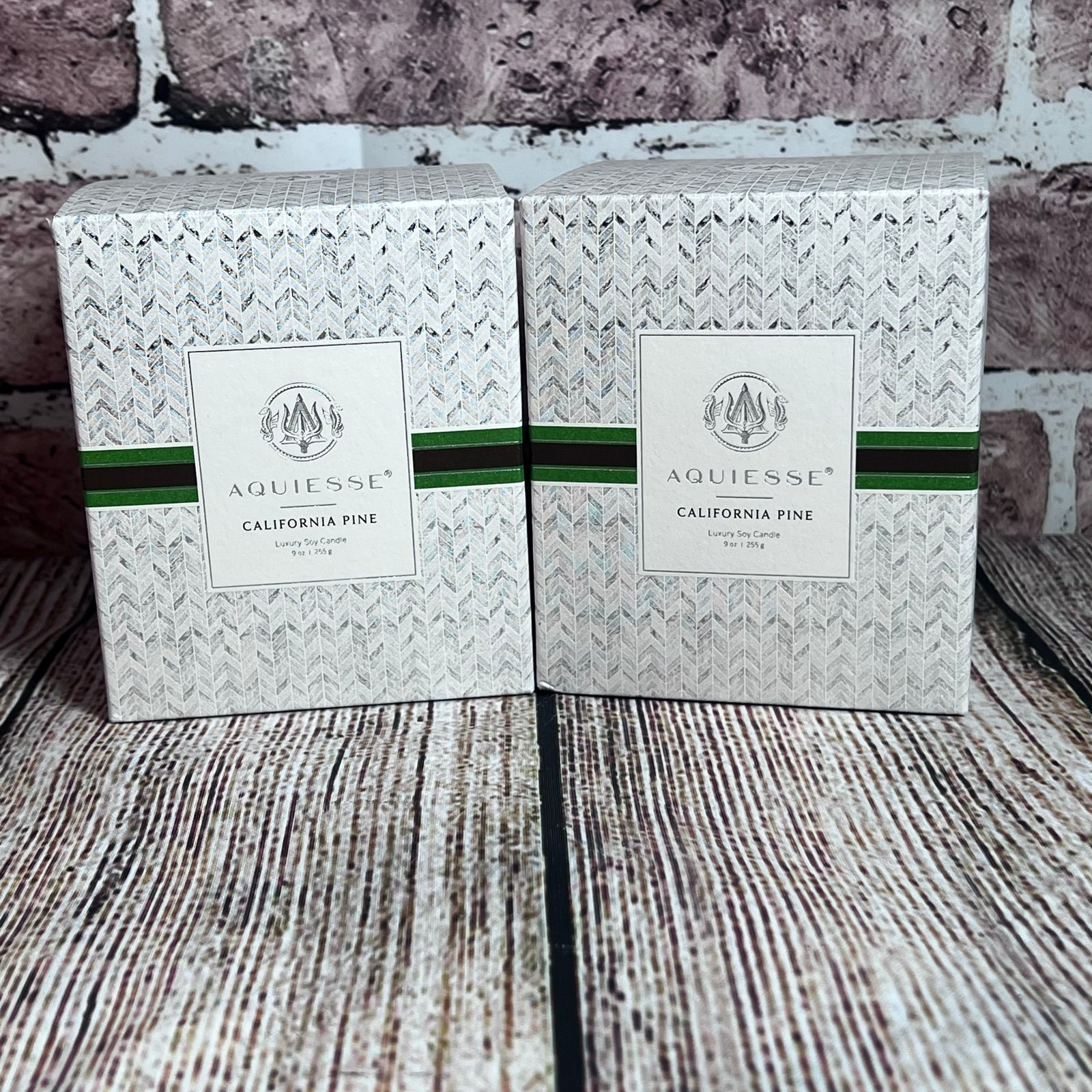 Aquiesse California Pine Holiday Candle 9oz NIB set of 2
