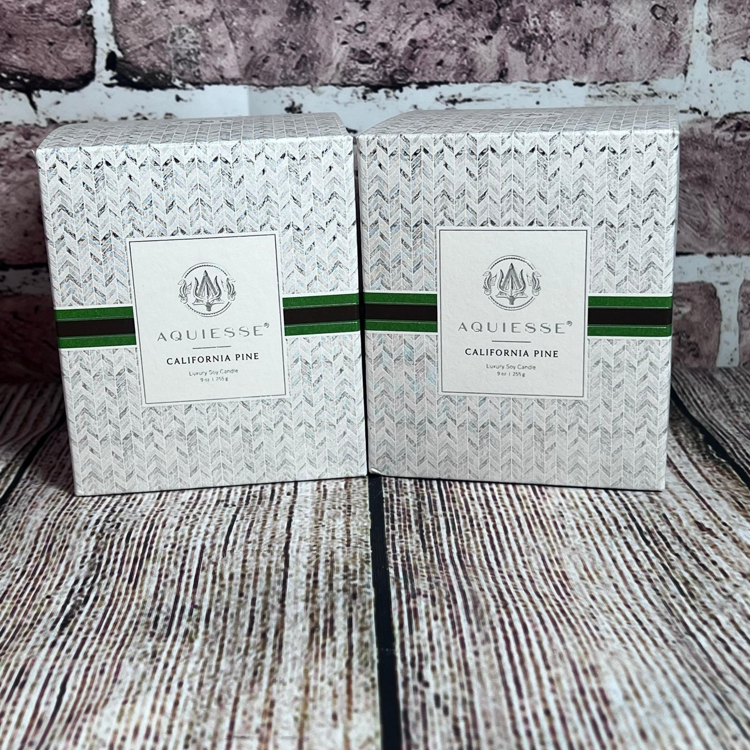 Aquiesse California Pine Holiday Candle 9oz NIB set of 2