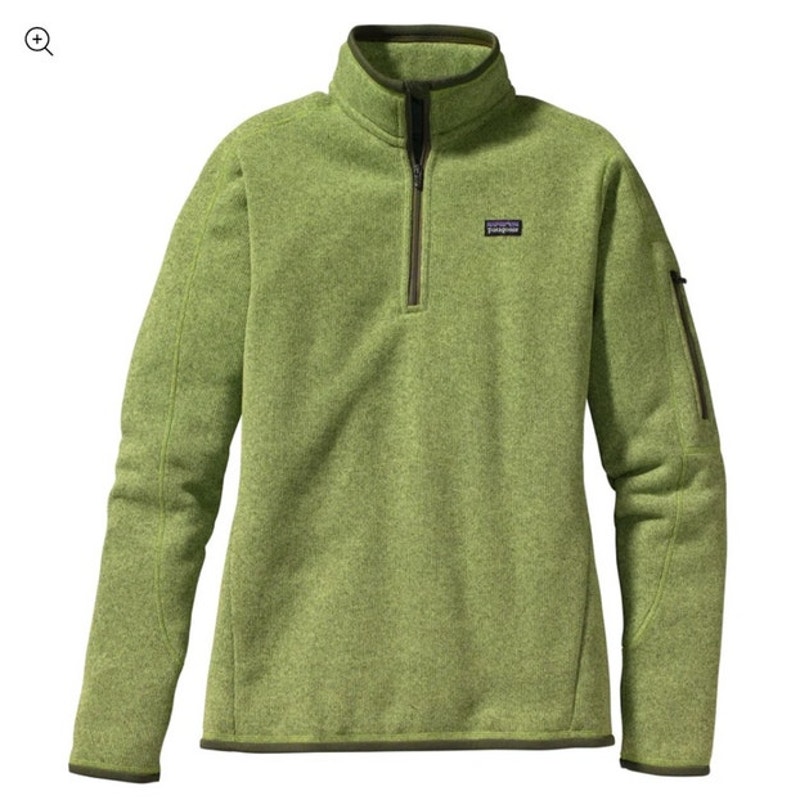 Patagonia Better Sweater 1/4 zip green pullover