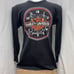 Vtg 1993 Harley Davidson long sleeve thermal shirt 3D emblem black L