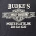 Vtg 1993 Harley Davidson long sleeve thermal shirt 3D emblem black L