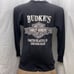Vtg 1993 Harley Davidson long sleeve thermal shirt 3D emblem black L