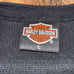 Vtg 1993 Harley Davidson long sleeve thermal shirt 3D emblem black L