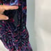 Ramy Brook silk velvet velour floral Dolores halter mini dress size 14 party