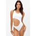 frankies bikinis Mel Plisse One Piece Swimsuit In White Sz S