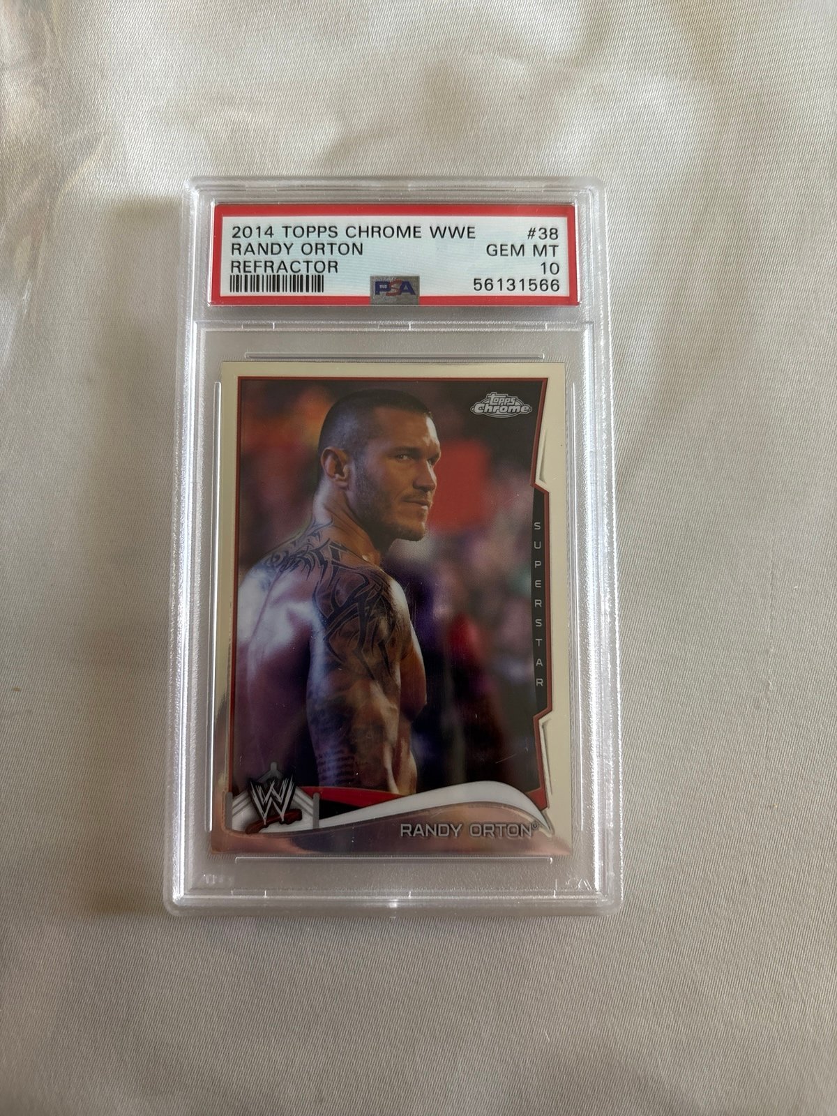 2014 Topps Chrome Wwe Randy Orton Refractor