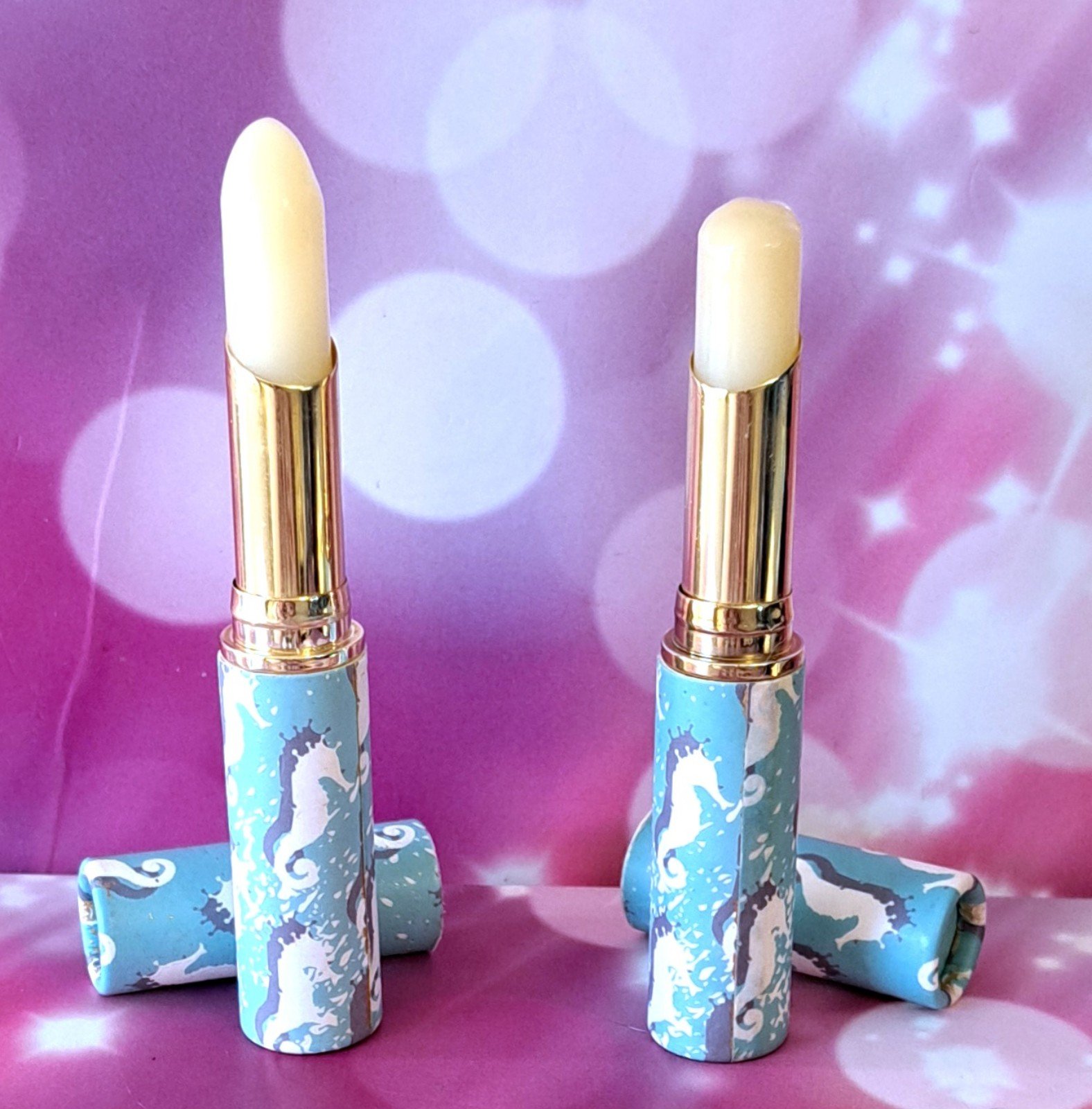 LOT × 2 SWATCHED Tarte Rainforest of the Sea Quench Rescue lip Balm Clear