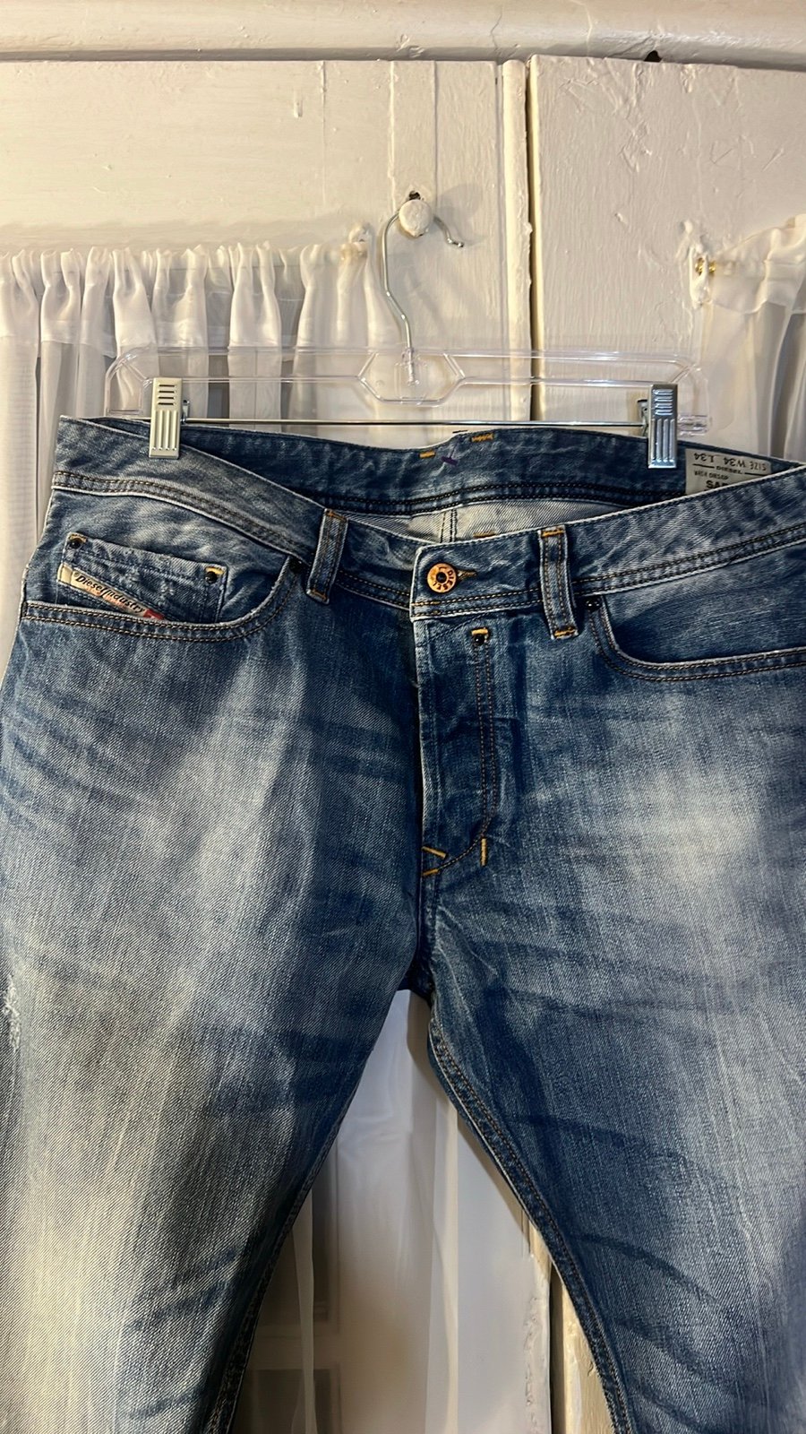 Diesel Safado Regular Slim Straight Leg Jean Men’s 32W/34L Blue Denim