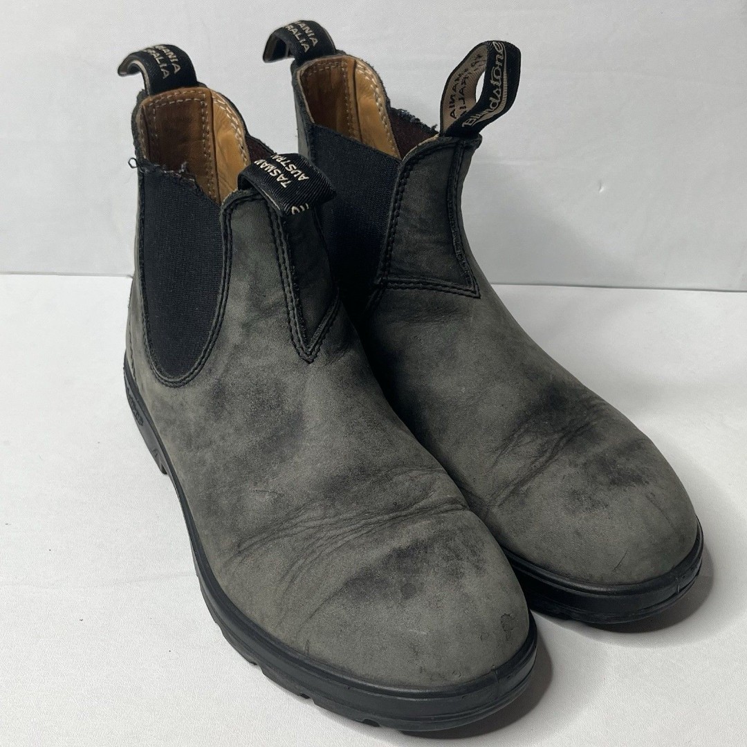 Blundstone Gray Suede Chelsea Boots Worn In Unisex Mens Size 5 Women’s 7.5