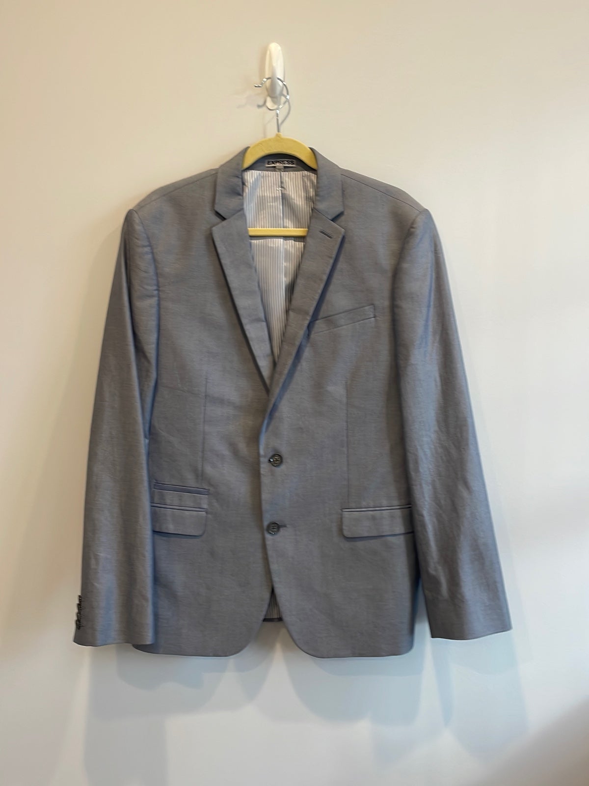 Mens Gray Express Suit Jacket and Vest