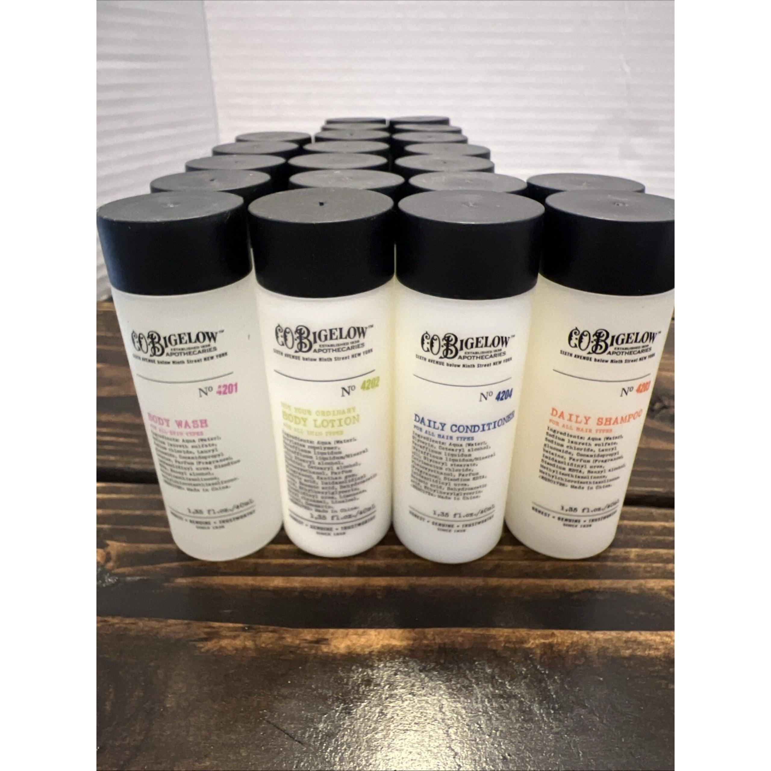 C.O. Bigelow Travel Lot Lotion Shampoo Conditioner Body Wash 21 Piece 1.35 fl oz