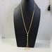 Gold Sterling Silver 925 Multistrand Adjustable Necklace