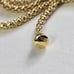 Gold Sterling Silver 925 Multistrand Adjustable Necklace