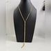 Gold Sterling Silver 925 Multistrand Adjustable Necklace