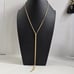 Gold Sterling Silver 925 Multistrand Adjustable Necklace